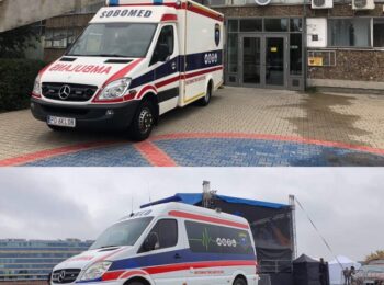 Ambulanse podczas zabezpieczeń medycznych koncertów.